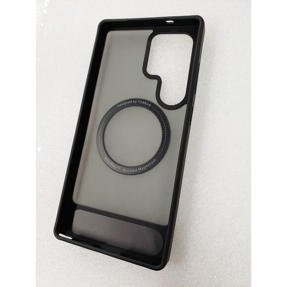 Torras Stand Case For Samsung Galaxy S25 Ultra w kickstand Matte Frost Black - Picture 6 of 12